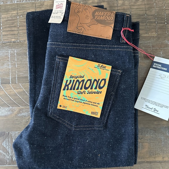 Naked & Famous Super Guy - Recycled Kimono Weft Selvedge Jeans - Picture 1 of 9